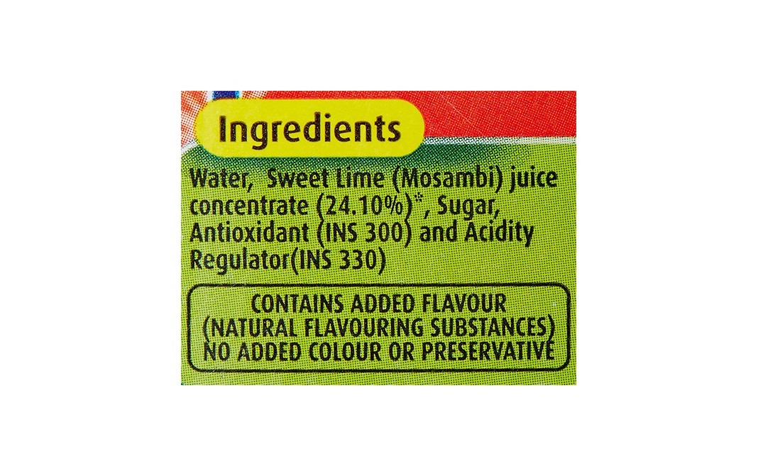 Real Fruit Power Mosambi Sweet Lime    Tetra Pack  1 litre